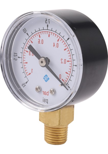 Silhouette 0-1bar 50MM Su Basıncı Ölçer Ölçer 1/4 Inç Npt Konu Manometre -50-15PSI (Yurt Dışından)