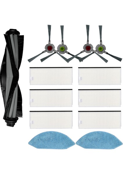 Ecovacs Deebot Ozmo U2 Için Ana Yan Fırça Hepa Filtre Paspas Bezi (Yurt Dışından)