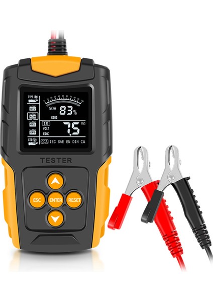 Silhouette 12 V/24 V Araç Akü Test Cihazı Dijital Otomotiv Teşhis Akü Test Cihazı Analizörü Araç Marş Şarj Tarayıcı Aracı (Yurt Dışından)