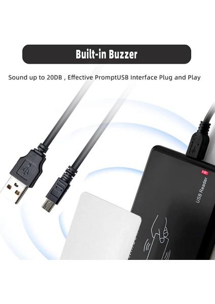 Silhouette USB Rfıd Okuyucu Kimlik Kartı Okuyucu EM4100 Için Temassız Kart Okuyucu (Yurt Dışından) modelleri