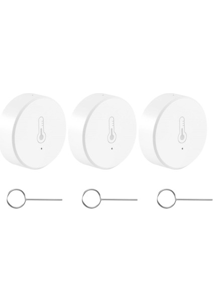 Silhouette Tuya Smart Zigbee 3.0 Akıllı Sıcaklık ve Nem Sensörü Tuya Smart Life Uygulaması ile Pille Çalışan Güvenlik Alexa(B) (Yurt Dışından)