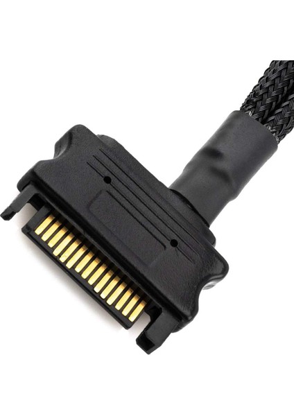 Silhouette Soğutma Fanı Adaptör Kablosu, 15 Pin Sata - 4 x 3 Pin / 4 Pin 12V Pc Kasa Fanı Güç Adaptör Kablosu - 15 Pin Sata (Yurt Dışından)