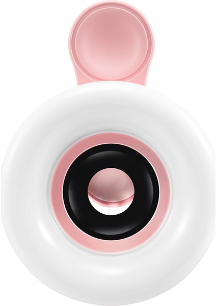 Silhouette LED Telefon Lens Selfie Halka Işık Cep Telefonu Dolgu Işığı Hd Makro Kısılabilir Lamba Güzellik Halka Işığı Gül Altın (Yurt Dışından)