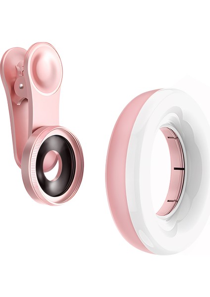 Silhouette LED Telefon Lens Selfie Halka Işık Cep Telefonu Dolgu Işığı Hd Makro Kısılabilir Lamba Güzellik Halka Işığı Gül Altın (Yurt Dışından) fiyatları