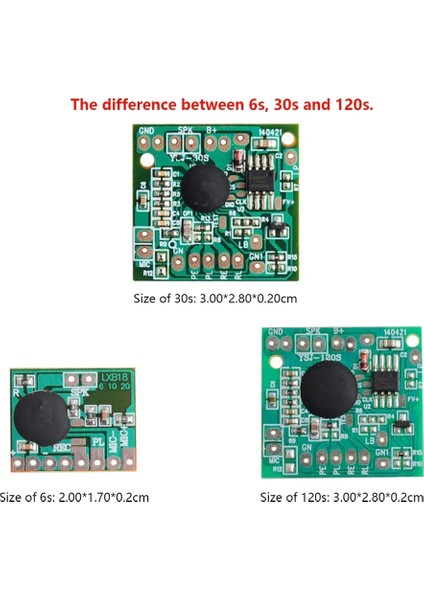 Silhouette 5 Adet 30S Saniye Ses Çalma Kartı Elektronik Tebrik Kartı Kaydedici Ses Modülü Çip Müzik Konuşma Kaydedilebilir (Yurt Dışından)