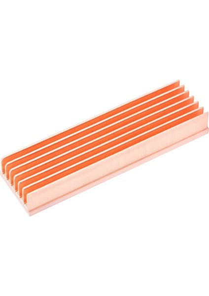 M.2 Soğutucu Saf Bakır Nvme M2 2280 SSD Dıy 7 Yüzgeçleri Soğutucu Termal Pedli Masaüstü Bilgisayar Için (2 Adet) (Yurt Dışından)