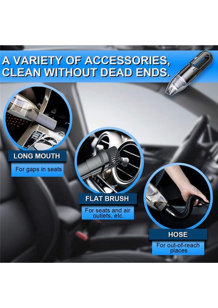 Silhouette El Araba Elektrikli Süpürge, Araba Araç ve Ev Için Evrensel 12V 6000PA Otomatik Mini Elektrikli Süpürge (Yurt Dışından) modelleri