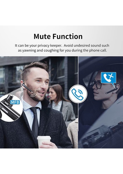 Silhouette Ofis/sürüş Için Kablosuz Bluetooth Kulaklık Eller Serbest Tek Kulak Kulaklık Gürültü Önleyici Mikrofon (Yurt Dışından) fırsatları