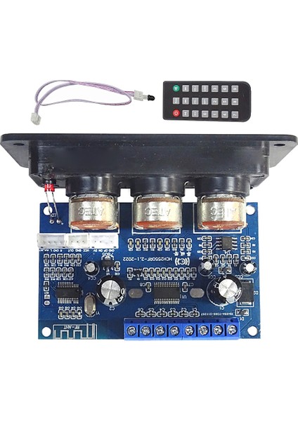 Silhouette Uzaktan Kumandalı 2.1 Kanal Dijital Güç Amplifikatörü Kartı 2X25W+50W Bt5.0 Subwoofer D Sınıfı Amplifikatör Kartı DC12-20V (Yurt Dışından)