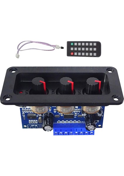 Silhouette Uzaktan Kumandalı 2.1 Kanal Dijital Güç Amplifikatörü Kartı 2X25W+50W Bt5.0 Subwoofer D Sınıfı Amplifikatör Kartı DC12-20V (Yurt Dışından)