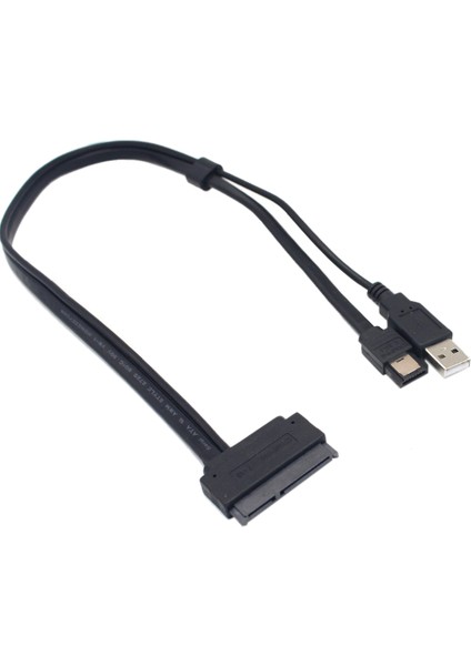 Silhouette 25 Inç Sabit Disk Sürücüsü Sata 22PIN - Esata Verileri Için Optimize Edilmiş USB Güçlendirilmiş Kablo Adaptörü Uasp Sata Iııec-Sshd Desteği (Yurt Dışından)