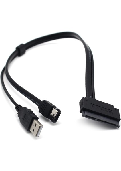 Silhouette 25 Inç Sabit Disk Sürücüsü Sata 22PIN - Esata Verileri Için Optimize Edilmiş USB Güçlendirilmiş Kablo Adaptörü Uasp Sata Iııec-Sshd Desteği (Yurt Dışından)