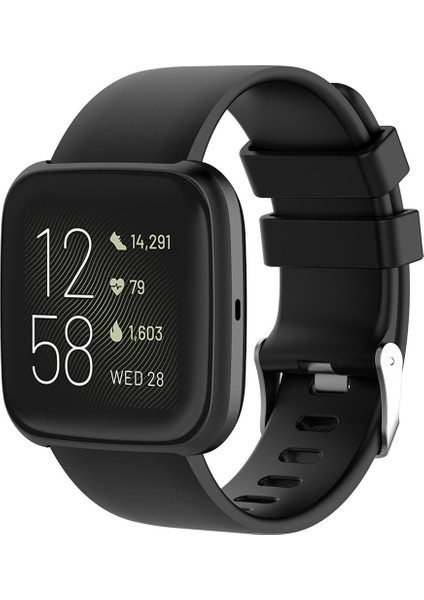 Silhouette 2 Akıllı Saat Için Bant Spor Bileklik Su Geçirmez Bilek Kayışı Siyah (Yurt Dışından)