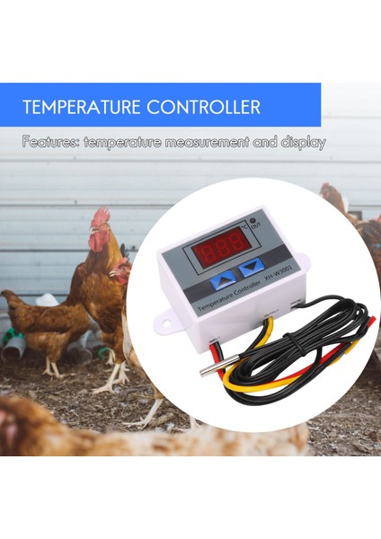 Silhouette 220V Dijital LED Sıcaklık Kontrol Cihazı 10A Anahtarlı Termostat Kontrolü Dijital Ekran Kuluçka Kontrol Cihazı (Yurt Dışından) fiyatları