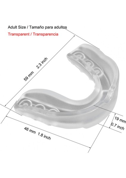 Silhouette Boks Ağız Koruyucusu Diş Koruyucu Dişlik, Basketbol Diş Brace Koruma Muhafızları, Kalkan Çocuk Yetişkin-S, C (Yurt Dışından) modelleri