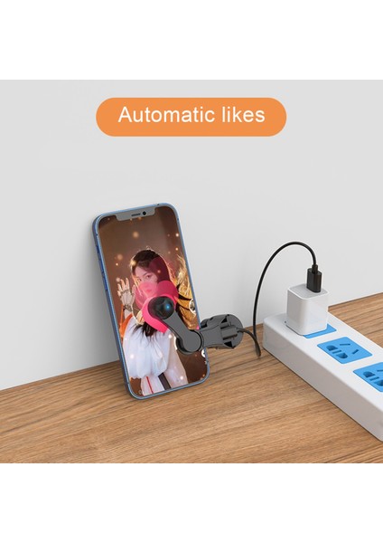 Silhouette Otomatik Akıllı Tıklayıcı Fiziksel Tıklama, Cep Telefonu Ekranı Tıklayıcı, Sessize Alma (Siyah) (Yurt Dışından)