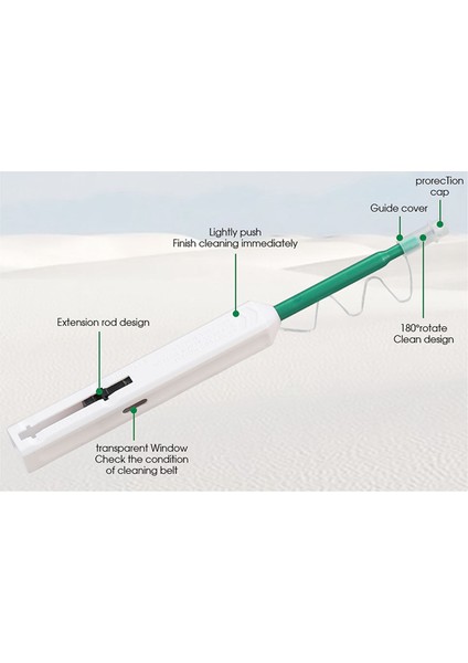 Silhouette Sc/fc/st Temizleme Aracı 2.5mm Temizleme Kalemi 800 Temizleme Fiber Optik Temizleyici (Yurt Dışından)