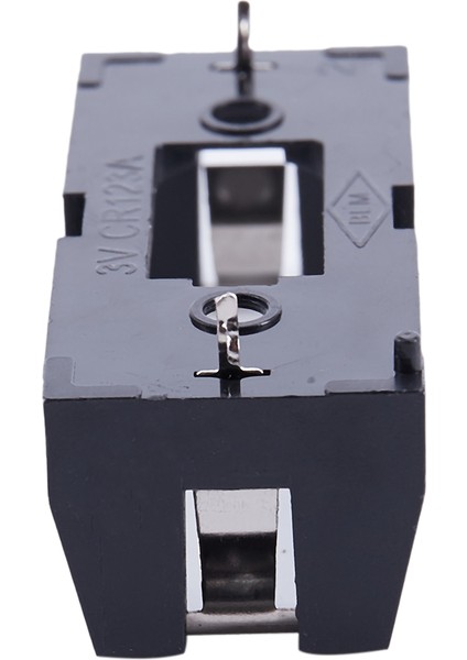 Silhouette Plastik Kabuk 3V CR123A Düğme Pil Yuvaları Tutucu Kılıf Siyah (Yurt Dışından) modelleri