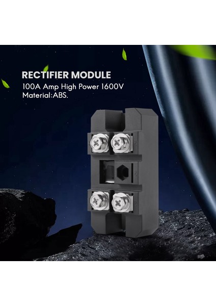 Silhouette Mdq 100A-1600V Siyah Tek Fazlı Diyot Köprü Doğrultucu 100A Amp Yüksek Güç 1600V (Yurt Dışından)
