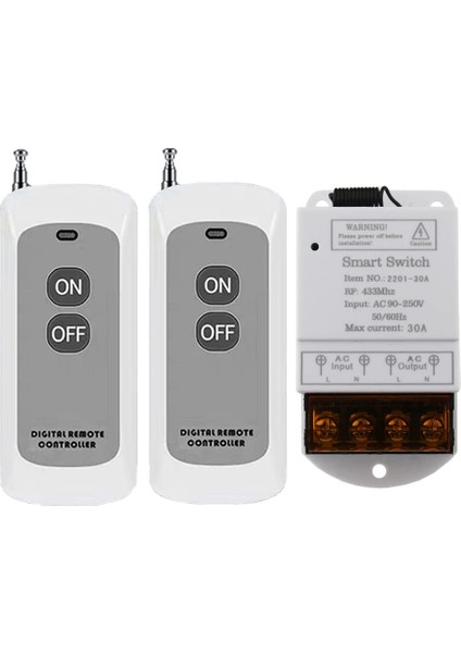 Silhouette 433MHZ Kablosuz Uzaktan Kumandalı Anahtar Ac 110V/120V/220V/30A 1ch Röle Rf Pompa Güvenlik Sistemi Için Uzaktan Kumanda Işık Anahtarları (Yurt Dışından)