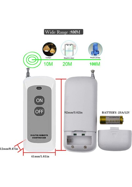 Silhouette 433MHZ Kablosuz Uzaktan Kumandalı Anahtar Ac 110V/120V/220V/30A 1ch Röle Rf Pompa Güvenlik Sistemi Için Uzaktan Kumanda Işık Anahtarları (Yurt Dışından)