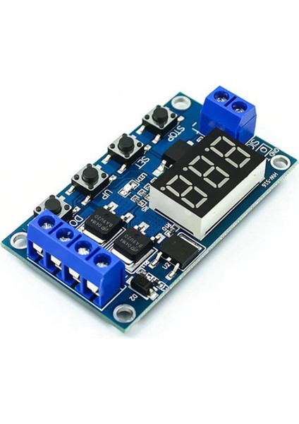 Silhouette 2 Adet DC12-24V Çift Mos Dijital Zaman Geciktirme Rölesi Tetik Döngüsü Zamanlayıcı Gecikme Anahtarı Devre Zamanlama Kontrol Modülü (Yurt Dışından)