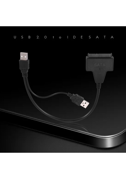 Silhouette USB 2.0 - Ide Sata S-2.5/3.5 Inç Adaptör Hdd/ssd Dizüstü Bilgisayar Sabit Disk Sürücüsü Dönüştürücü Kablosu (Yurt Dışından)
