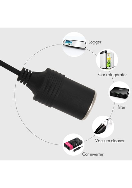 Silhouette USB 5V - 12V Araç Çakmak Soketi Güç Dişi Dönüştürücü Adaptör Kablosu (Yurt Dışından)