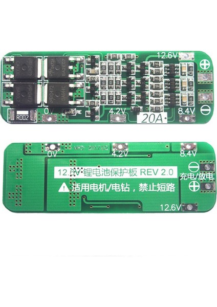 Silhouette 5 Adet 3 Serail 3s 20A Li-Ion Lityum Pil 18650 Şarj Koruma Levhası Modülü Pcb Bms 12.6V Hücre (Yurt Dışından) fiyatları