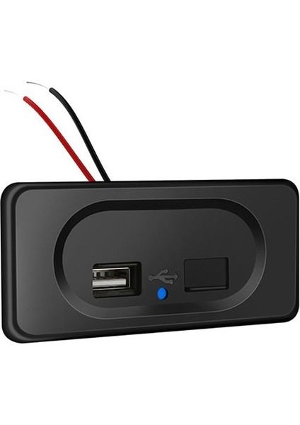 Silhouette 4.8A Çift USB Araç Şarj Soketi 12V 24V Motosiklet Oto Kamyon Atv Tekne Rv Otobüs Güç Adaptörü Çıkışı LED Işık (Yurt Dışından)