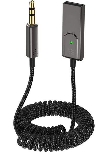 Silhouette Aux - Bluetooth 5.1 Adaptörü 3,5 mm Bluetooth Alıcısı, Dahili Mikrofon, Araç Hoparlörleri ve Ev Ses Sistemleri Için (Yurt Dışından)