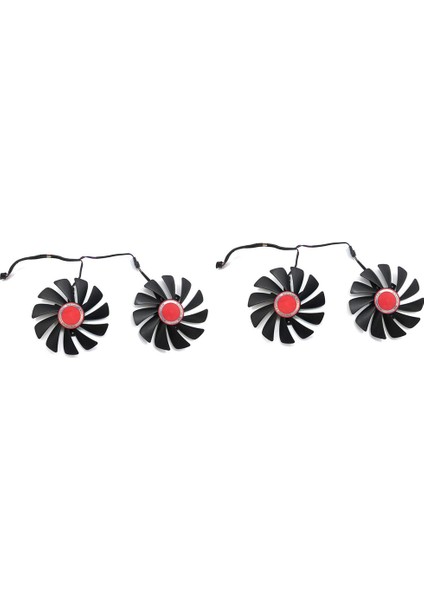 Silhouette 4 Adet 95MM FDC10U12S9-C CF1010U12S Soğutucu Fan Amd Radeon Rx 580 RX580 RX590 Görüntü Kartı Soğutma Fanı Için Değiştirin (Yurt Dışından)