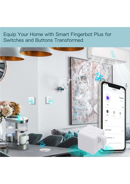 Silhouette Tuya Akıllı Ev Bluetooth Parmak Robot Uzaktan Kumanda Fingerbot Anahtarı Düğme Itici Akıllı Yaşam Uygulaması Için Ses Kontrolü (Yurt Dışından)