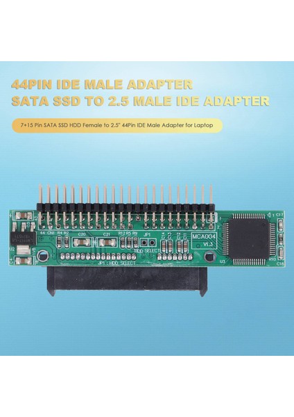 Silhouette Dizüstü Bilgisayar Için 7 + 15 Pin Sata SSD HDD Dişi - 2,5 "44PIN Ide Erkek Adaptör (Yurt Dışından)
