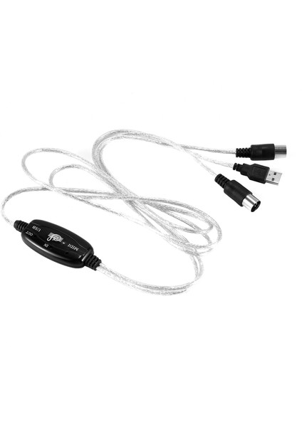 Silhouette USB In-Out Mıdı Kablo Dönüştürücü Pc'den Müzik Klavyesi Adaptör Kablosuna (Yurt Dışından)