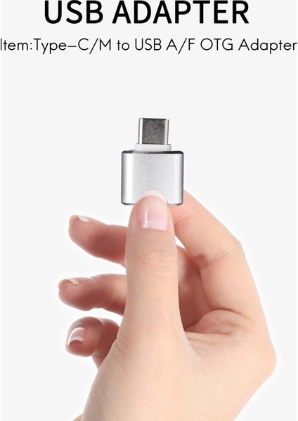 Silhouette USB C - USB Adaptörü 2 Paket Tip C - USB 3.0 Adaptörü Galaxy S9/s8/not 8 Tip C Cihazlar Için Otg'yi Destekleyen USB Adaptörü (Gümüş) (Yurt Dışından)