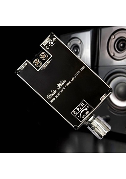 Silhouette Mono 100W Bluetooth Ses Amplifikatörü Kartı, Tws Kutusu Fonksiyonu ile TPA3116D2 Bt5.1 Stereo Ses Modülü DC7-24V -1001B (Yurt Dışından)
