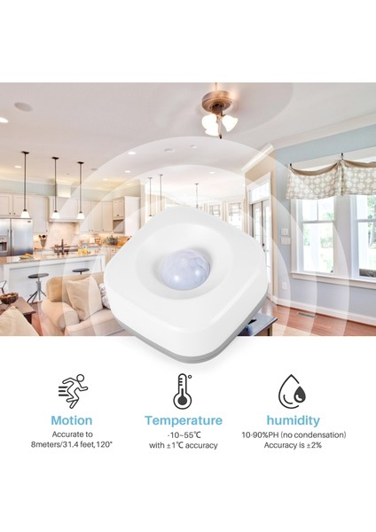 Silhouette Akıllı Zigbee Pır Hareket Sensörü Desteği Tuya Akıllı Yaşam App 2nd Plus Için Ifttt Tuya Platform Hub ile Çalışmak (Yurt Dışından)