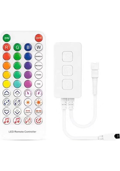 Silhouette Rgb Akıllı Müzik Bluetooth Akıllı Denetleyici SP611E WS2812B SK6812 WS2811 Adreslenebilir LED Rgb Bant Şeridi (Yurt Dışından)
