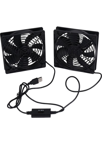 Silhouette Çift 120MM 5 V USB Powered Pc Yönlendirici Fanlar Hız Kontrol Cihazı ile Yönlendirici Modem Alıcısı Için Yüksek Hava Akışı Soğutma Fanı (Yurt Dışından)