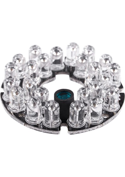 Silhouette Cctv Kamera 10MIL 90 Derece Kırmızı 5mm 24 LED Ampul Ir Kızılötesi Lamba Kartı (Yurt Dışından)