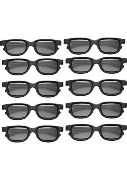 Silhouette 3D Tv Için 10 Adet Polarize Pasif 3D Gözlük 3D Oyun ve Tv Çerçevesi Için Gerçek 3D Sinemalar (Yurt Dışından)