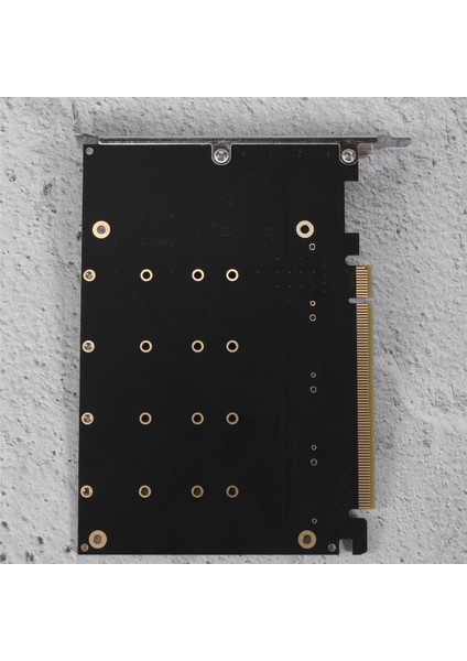 Silhouette Pcıe 4-Port M.2 Nvem SSD Genişletme Kartı Bilgisayar Anakartı Katı Hal Sürücü Genişletme Kartı (Yurt Dışından)