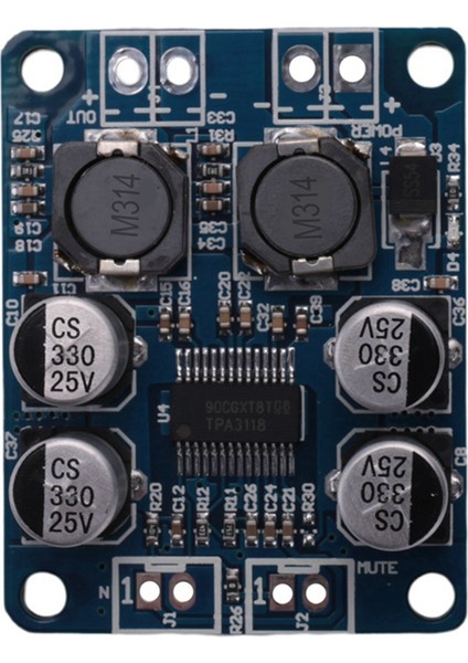 Silhouette 2 Adet XH-M314 TPA3118 2X45W 12V 28V Stereo Ses Bluetooth Dijital Güç Amplifikatörü Kurulu (Yurt Dışından)