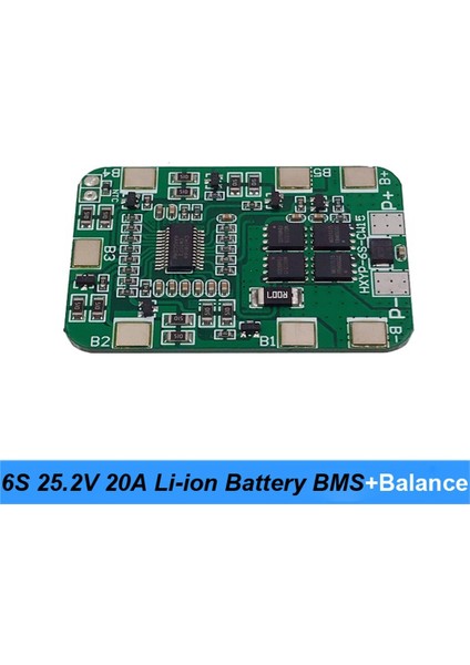 Silhouette 25V Tornavida ve 24V Pil Paketi Kullanımı Için Dengelemeli 6s 25.2V 20A Bms Lityum Pil Kartı (Yurt Dışından)