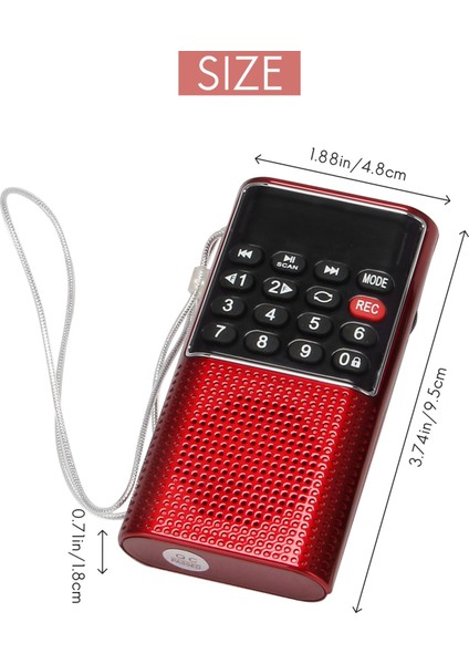 Silhouette L-328 Mini Taşınabilir Cep Fm Otomatik Tarama Radyo Müzik Ses Mp3 Çalar Ses Kaydedici ile Açık Küçük Hoparlör (Yurt Dışından) fırsatları