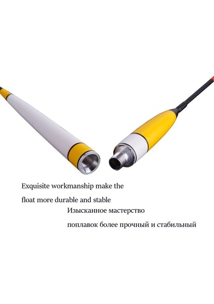 Yh-07 Boyut 3 Stili 1 Parça Elektrikli Balıkçılık Şamandıraları + 1 Şamandıra Tüpü Balsa Gece Aydınlık Bobber Tatlı Su Şamandırası Sığ Su Pilsiz Mücadele (Yurt Dışından)