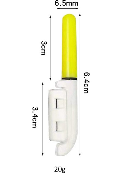 452 Sarı Stil 1 Adet Balıkçılık Elektrikli Çubuk Işıklı Çubuk Işık Pil Kumandalı LED Şamandıra Su Geçirmez Yüzen Mücadele Gece Balıkçılık Aydınlık Şamandıra (Yurt Dışından)