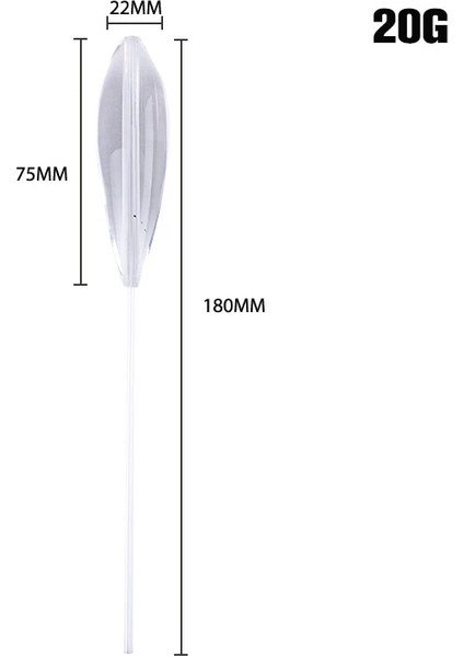 A4 Stili Akrilik Balıkçılık Şamandırası Şeffaf Lavabo Tipi Döküm Bobbers Şeffaf Bombarda Batan Sinek Balıkçılığı G Şamandıralar Pesca (Yurt Dışından) fiyatları