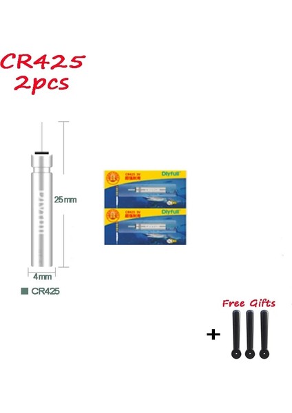 Tlg Shop Sarı Stil 2pcslot CR425 CR322 CR435 CR311 CR316 Tek Kullanımlık Piller Balıkçılık Şamandıraları LED Elektrikli Işıklı Şamandıralar Bobber 3V Ells (Yurt Dışından)